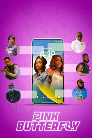 Pink Butterfly Poster